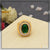 1 gram gold forming green stone with diamond sophisticated