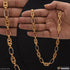 1 Gram Gold Forming Heart Nawabi Sophisticated Design Chain for Men - Style C043