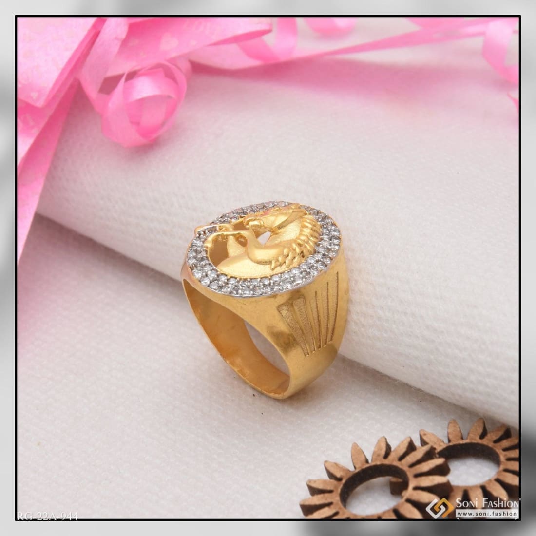 Asma Jewel House Unique Chain Gold Spinner Roman Numerals 8mm Stainless  Steel Ring For Men/Boys : Amazon.in: Fashion