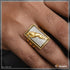 1 Gram Gold Forming Jaguar with Diamond Gorgeous Design Ring for Men - Style B152