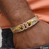 1 Gram Gold Forming Jaguar with Diamond Best Quality Kada for Men - Style A831