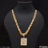 1 Gram Gold Forming Krishna Finely Detailed Design Chain Pendant Combo (CP-B952-B168)