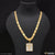 1 gram gold forming krishna gorgeous design chain pendant