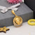 1 gram gold forming lion with diamond antique design pendant