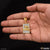 1 gram gold forming jay mataji with diamond artisanal design