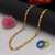 1 gram gold forming moon shape sophisticated design chain