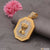 1 Gram Gold Forming Mudra With Diamond Best Quality Pendant
