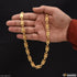 1 Gram Gold Forming Nawabi Artisanal Design Gold Plated Chain for Men - Style B527