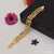 1 Gram Gold Forming Om with Diamond Fancy Design High-Quality Bracelet - Style B934