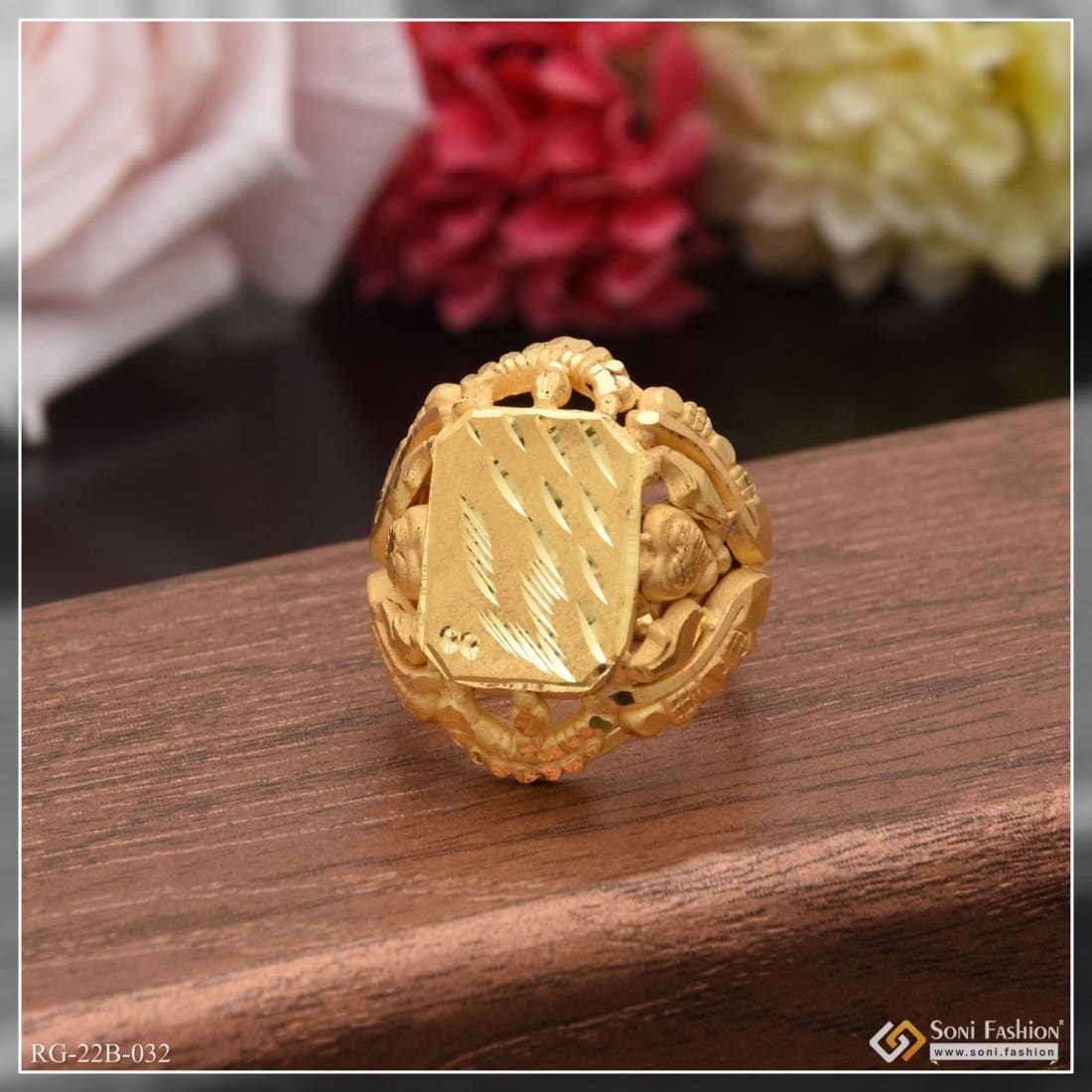Wholesaler of Lightweight nazrana gold ring for men | Jewelxy - 58151