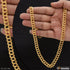 1 Gram Gold Forming Round Linked Finely Detailed Design Chain for Men - Style C096