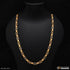1 Gram Gold Forming Round Linked Etched Design High-Quality Chain - Style C032