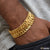 1 gram gold forming v shape finely detailed design bracelet