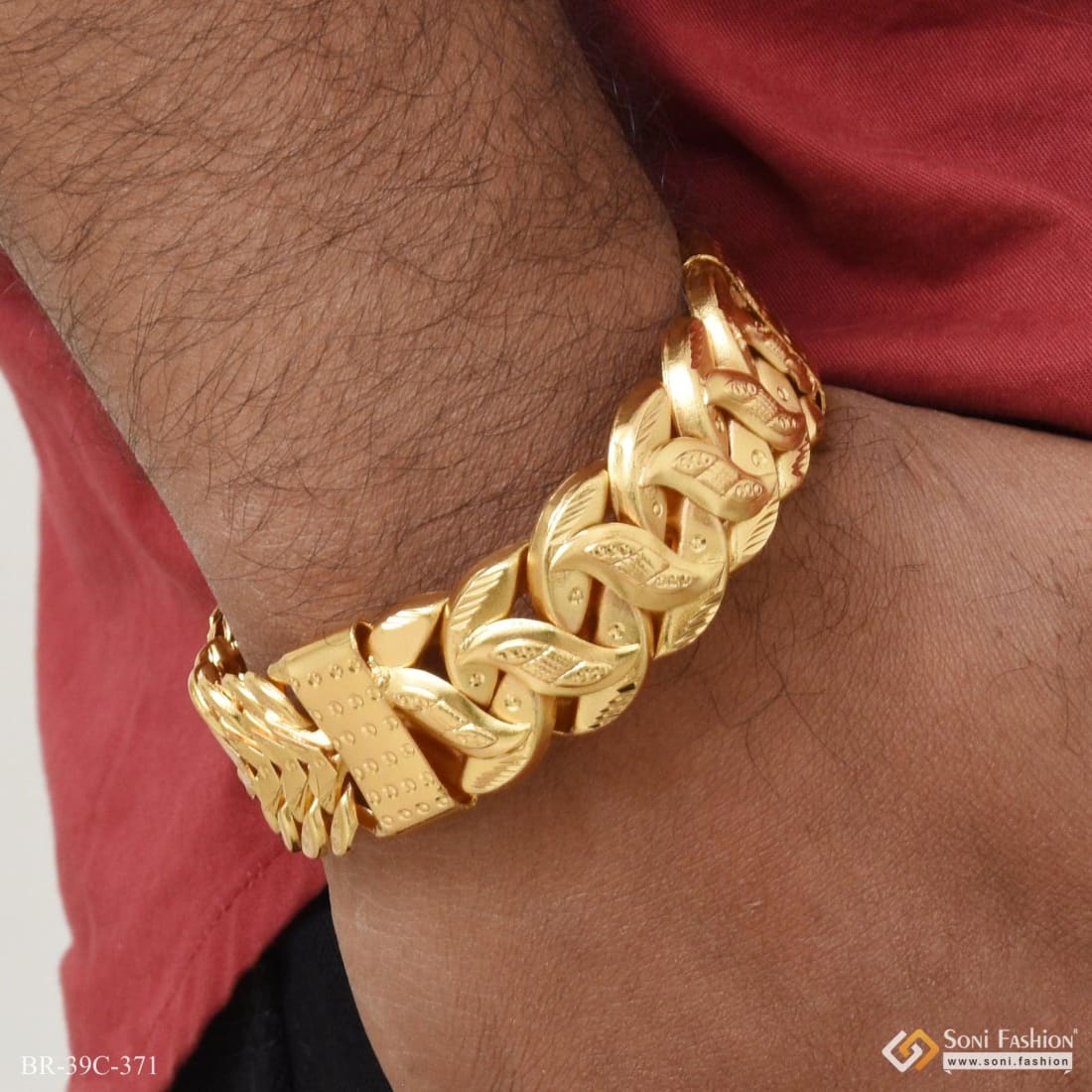 100% Real Gold 24K Gold Gold 9 12mm Mens Bracelet With Curb Chain Link Gold,  Not Money From Wwwabcdefg886, $7.11 | DHgate.Com