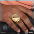 1 Gram Gold Forming Streamlined Design Superior Quality Ring for Men - Style B082