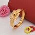 1 Gram Gold Forming Triangle with Diamond Funky Design Kada for Men - Style A943
