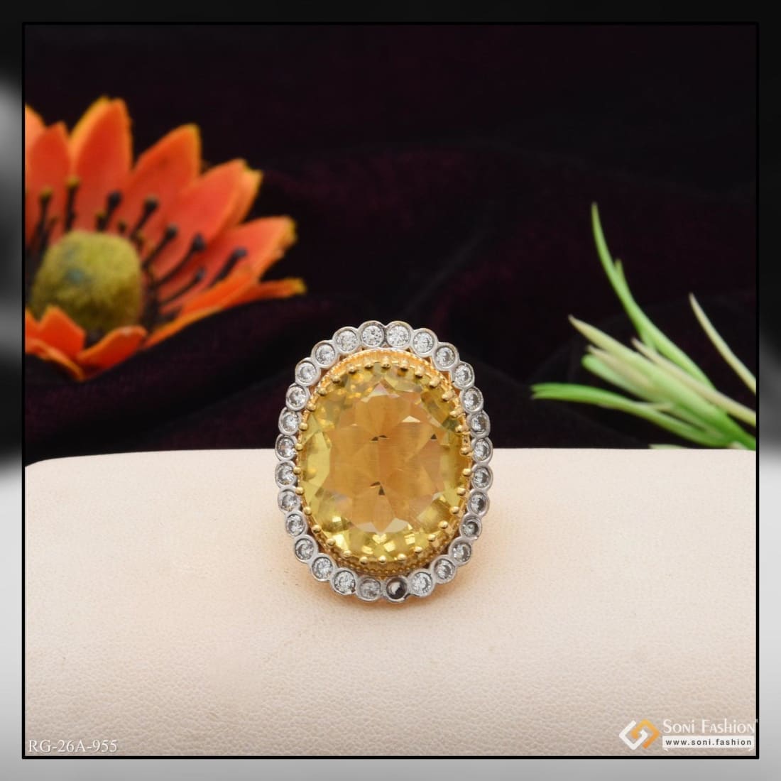 Yellow 925 Sterling Silver Golden Topaz Baguette Ring at Rs 1800/piece in  Jaipur