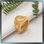 1 gram gold forming yellow stone with diamond delicate