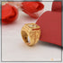 1 Gram Gold Forming Yellow Stone Finely Detailed Design Ring for Men - Style B142