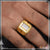 1 gram gold forming yellow stone finely detailed design ring