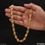 Gold necklace with leaf sophisticated design from 1 Gram Gold - Kohli, Style B390