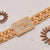 Gold plated bracelet with diamond clasp - Style B701