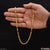 Close-up of a person holding 1 Gram Gold Plated Chain (Style B375)