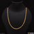 Gold plated necklace with square design - 1 gram gold - Style B375