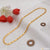 1 gram gold plated 2 line nawabi sophisticated design chain