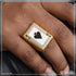 1 Gram Gold Plated Ikka Superior Quality Sparkling Design Ring for Men - Style B249