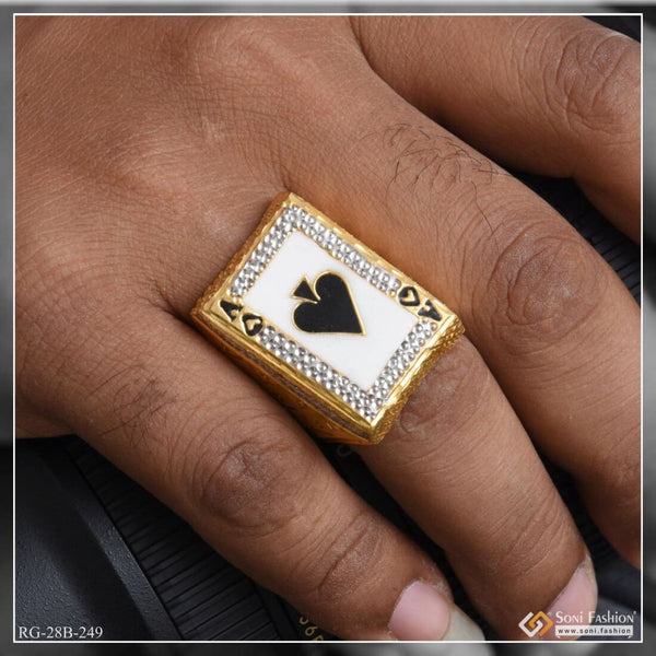 Sleek sellouts! 🤓. Order 1 Gram Gold Plated Rectangle Shape Designer  Design Best Ring for Men - Style B289 at ₹2870.0… | Rings cool, Rings for  men, Rectangle shape