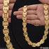1 Gram Gold Plated Antique Design Finely Detailed Design Chain for Men - Style C452
