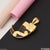1 Gram Gold Plated Artificial Lion Nail Delicate Design