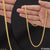 1 Gram Gold Plated Artisanal Design Delicate Chain For Men