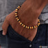1 Gram Gold Plated Sophisticated Design - Rudraksha Bracelet for Men - Style B513