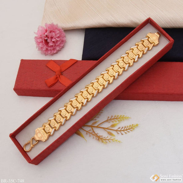 Paola Rudraksha OM Trishul Damroo Designer Silver Bahubali Leather Kada  Bracelet Unisex Bracelets for Men & Women