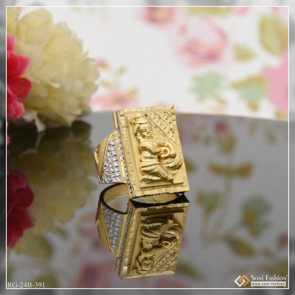 22K Yellow & White Gold Men's Ring (2.7gm) – Virani Jewelers