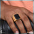 1 gram gold plated black stone with diamond best quality