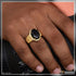 1 Gram Gold Forming Black Stone with Diamond Fashionable Design Ringq - Style A965