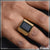 1 Gram Gold Plated Black Stone With Diamond Hand-crafted