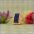 Gold plated blue stone ring with diamonds - 1 gram gold plated design for men