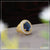 1 gram gold plated blue stone with diamond hand-crafted ring