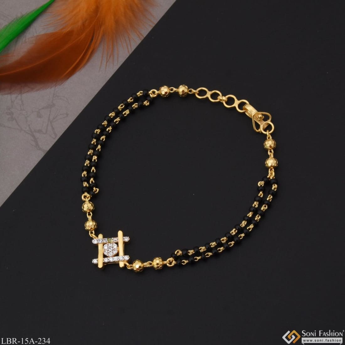47 Mangalsutra Bracelets ideas | mangalsutra bracelet, black beaded  jewelry, gold jewelry fashion