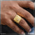 1 gram gold plated crown with diamond glamorous design ring