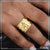 1 gram gold plated om with damroo sophisticated design ring