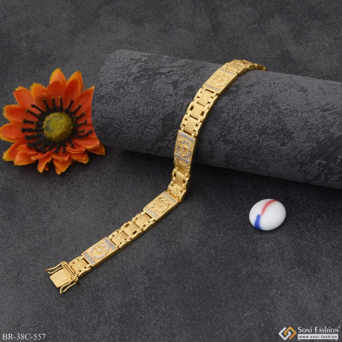 22K Yellow Gold Bracelet for Men JL AU - Etsy | Mens gold bracelets, Man gold  bracelet design, Gold pendants for men
