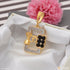 1 Gram Gold Plated Om With Diamond Antique Design Pendant For Men - Style B484