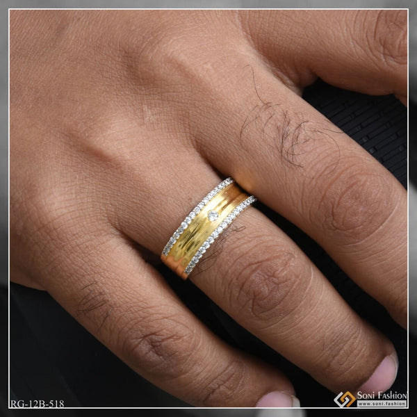 Retailer of 1 gram gold coted bands ring | Jewelxy - 230767