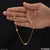 1 gram gold plated with diamond brilliant design necklace