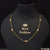 1 gram gold plated with diamond brilliant design necklace